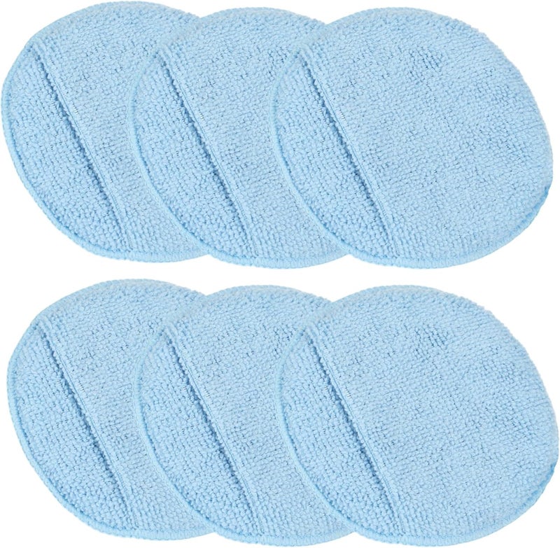 Microfiber Applicator Sponge - Leather Conditioner Applicator, Round Lint-Free Microfiber Applicator Pad for Home and Car Interiors - 6-Pack